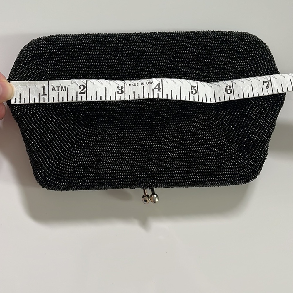 Black Beaded Evening Bag - Picture 10 of 11